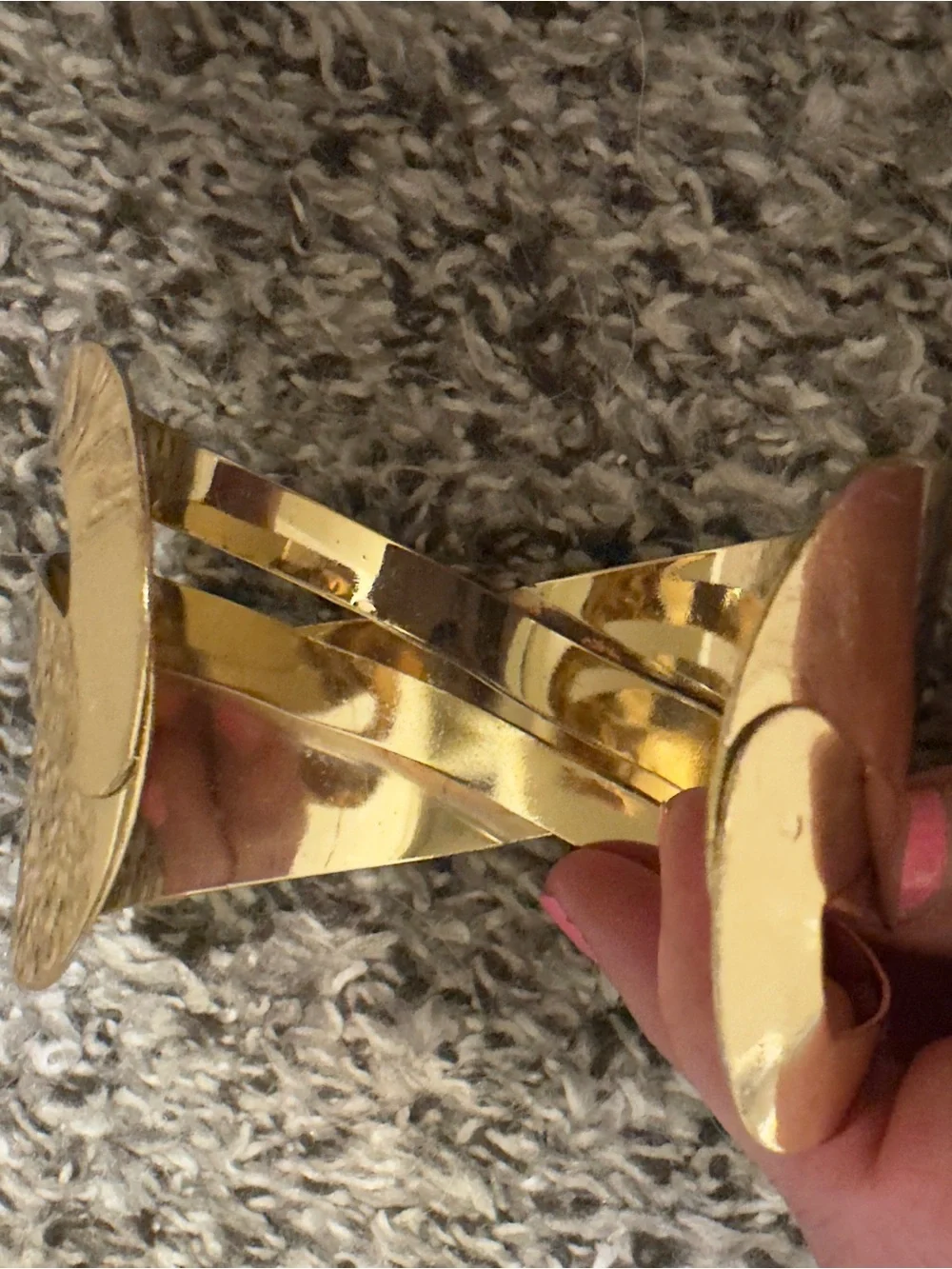 Gold Twist Cuff Bracelet - Women's vintage